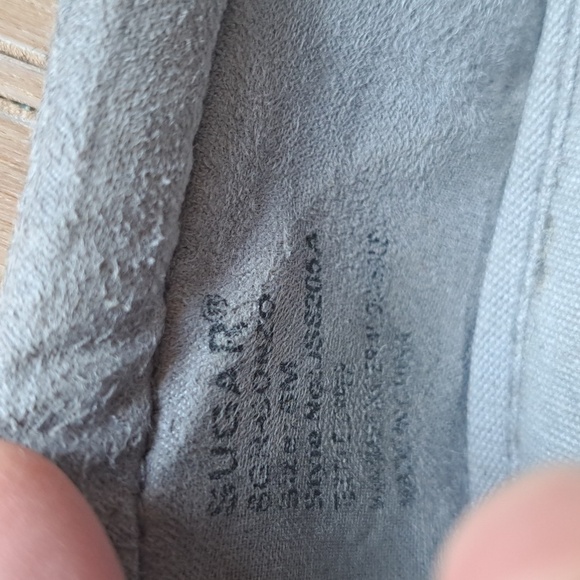 Sugar Gonzo Knot Bow Gray Felt Memory Foam Comfort Textured Slip On Sneakers - Picture 7 of 10